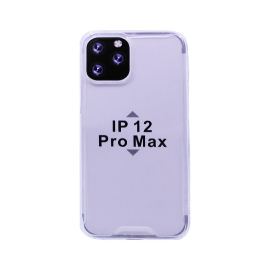 Silicone Hard Corners Case for Apple iPhone 12 Pro Max Transparent Silicone Hard Corners Case for Apple iPhone 12 Pro Max Transparent